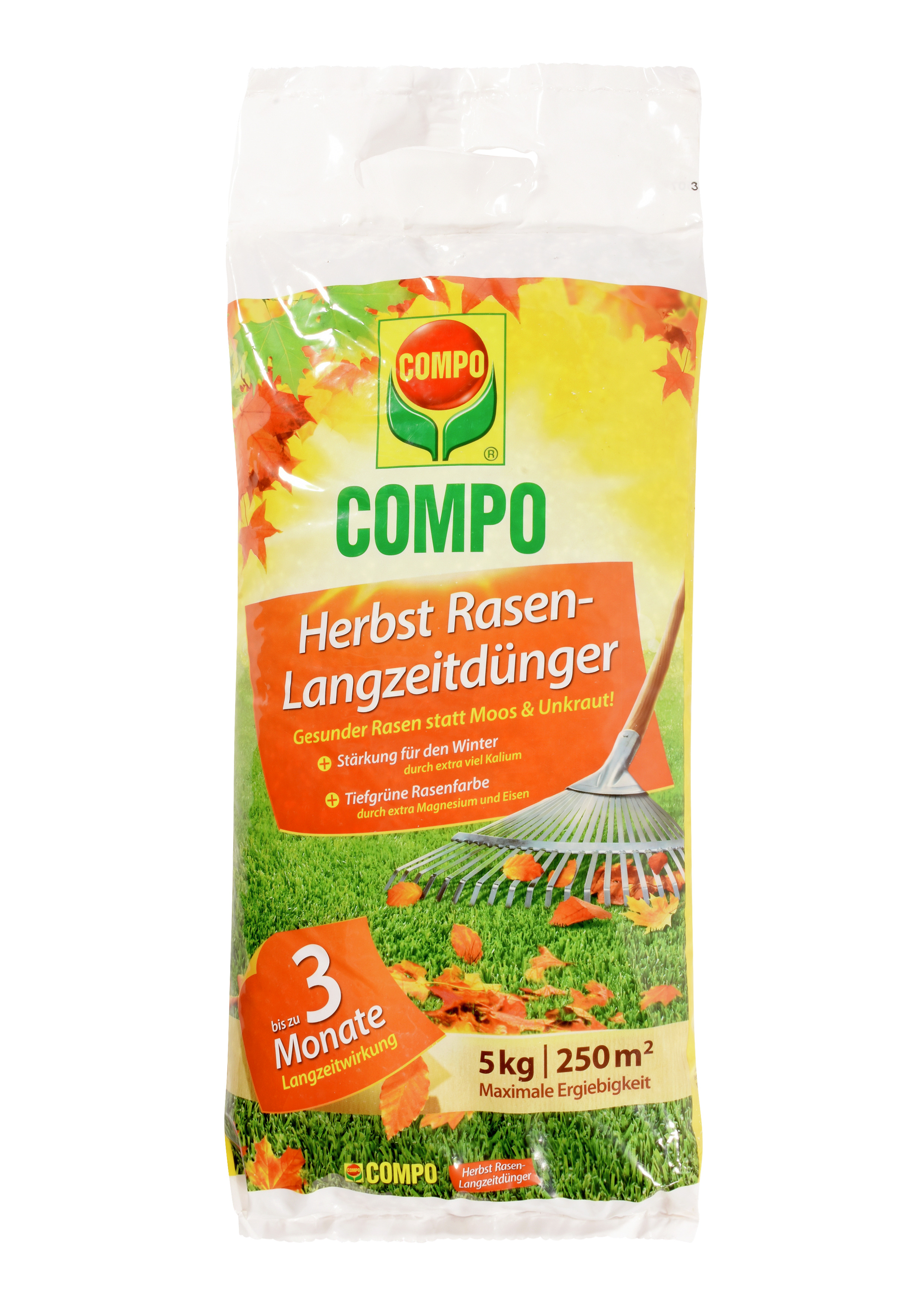 COMPO Herbst Rasen-Langzeitdünger 5kg COMPO COMPO Herbst Rasen-Langzeitdünger 5kg Compo EREG für 250qm